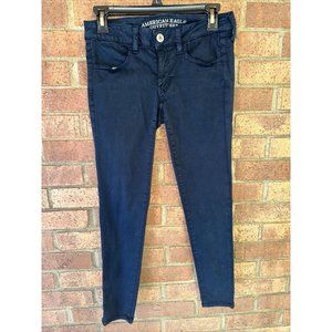 American Eagle Dark Navy Jeggings Skinny Jeans Size 2